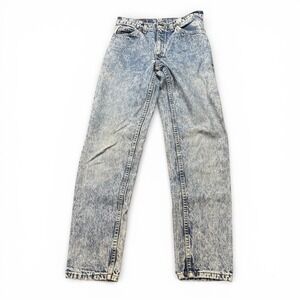 Vintage Levis 505 Orange Tab Acid Wash Jeans High Rise Straight Leg 30x32